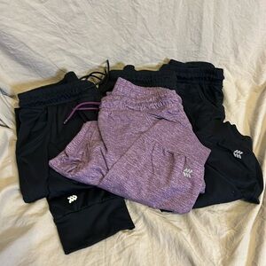 (BUNDLE) all in motion - 4 Pairs Light-weight Joggers - Girls Sz XL(14)